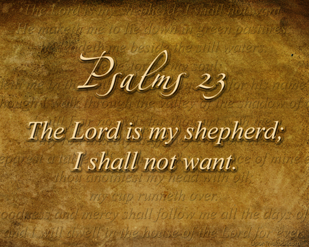 Psalms 23 Christian Graphic UponThisRock.com